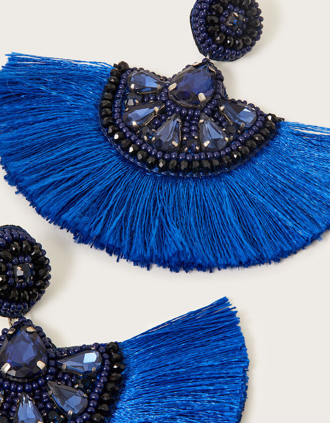 Statement Tassel Earrings, , large