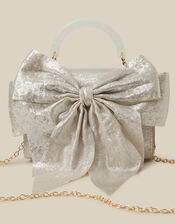 Satin Bow Bag, Gold (GOLD), large