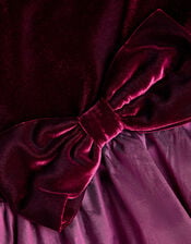 Maisie Velvet Bubble Hem Party Dress, Purple (PURPLE), large