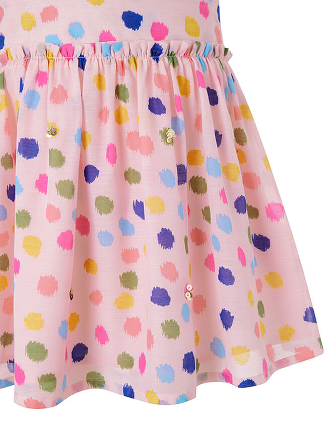 Naomi Colourful Splodge Skirt, Pink (PALE PINK), large