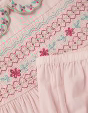 Baby Smocked Dress & Briefs Set, Pink (PINK), large