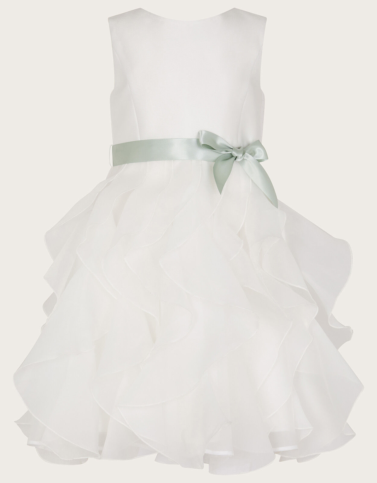 Monsoon ivory flower girl dress clearance