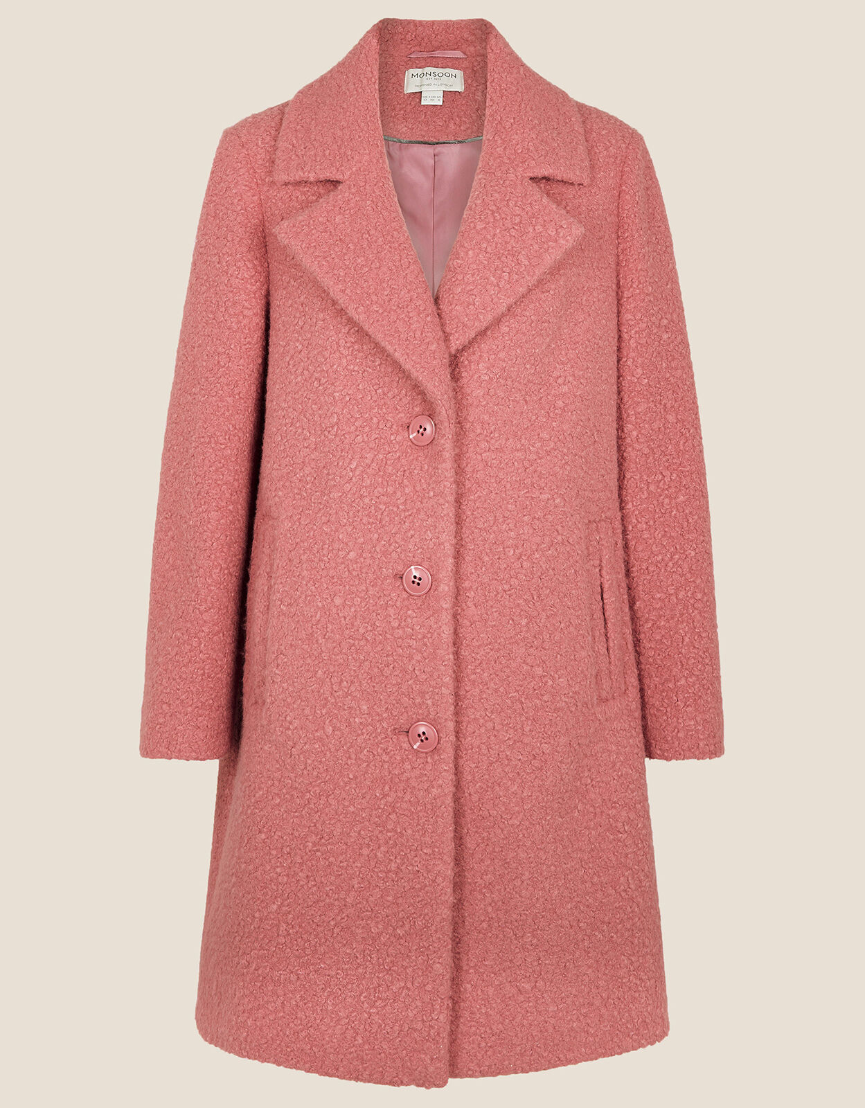 Bella Boucle Coat Pink