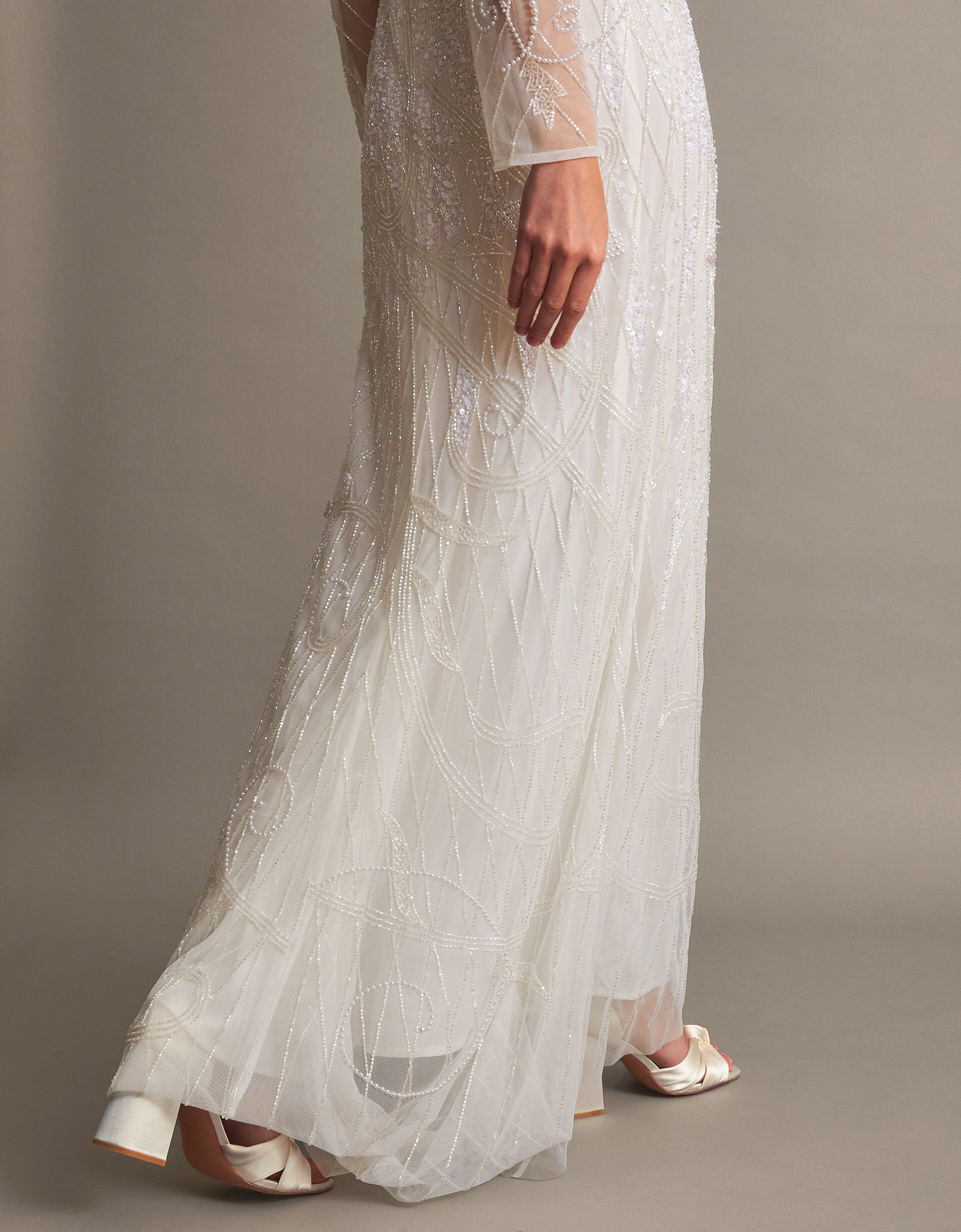 Monsoon beaded wedding best sale dress