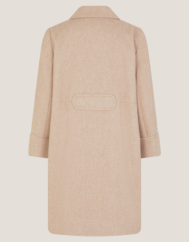 Double Breasted Collar Coat, Camel (OATMEAL), large