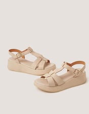 Della Strappy Wedge Sandals, Ivory (IVORY), large