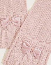 Sparkle Bow Scarf with Recycled Polyester, , large