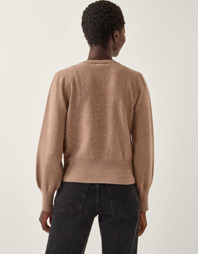 Simmi Sequin Cardigan, Natural (NATURAL), large