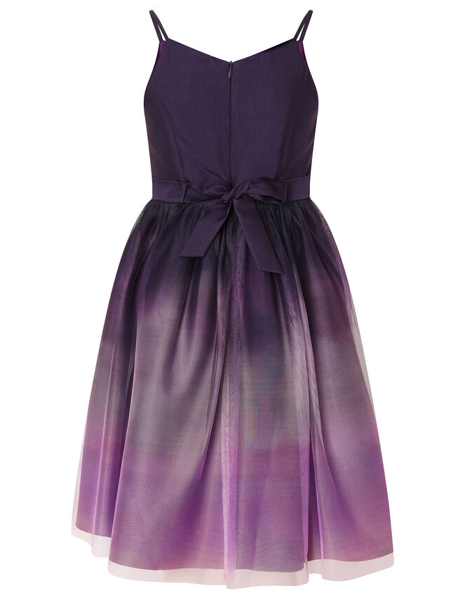 Ombre Skirt Prom Dress, Purple (PLUM), large