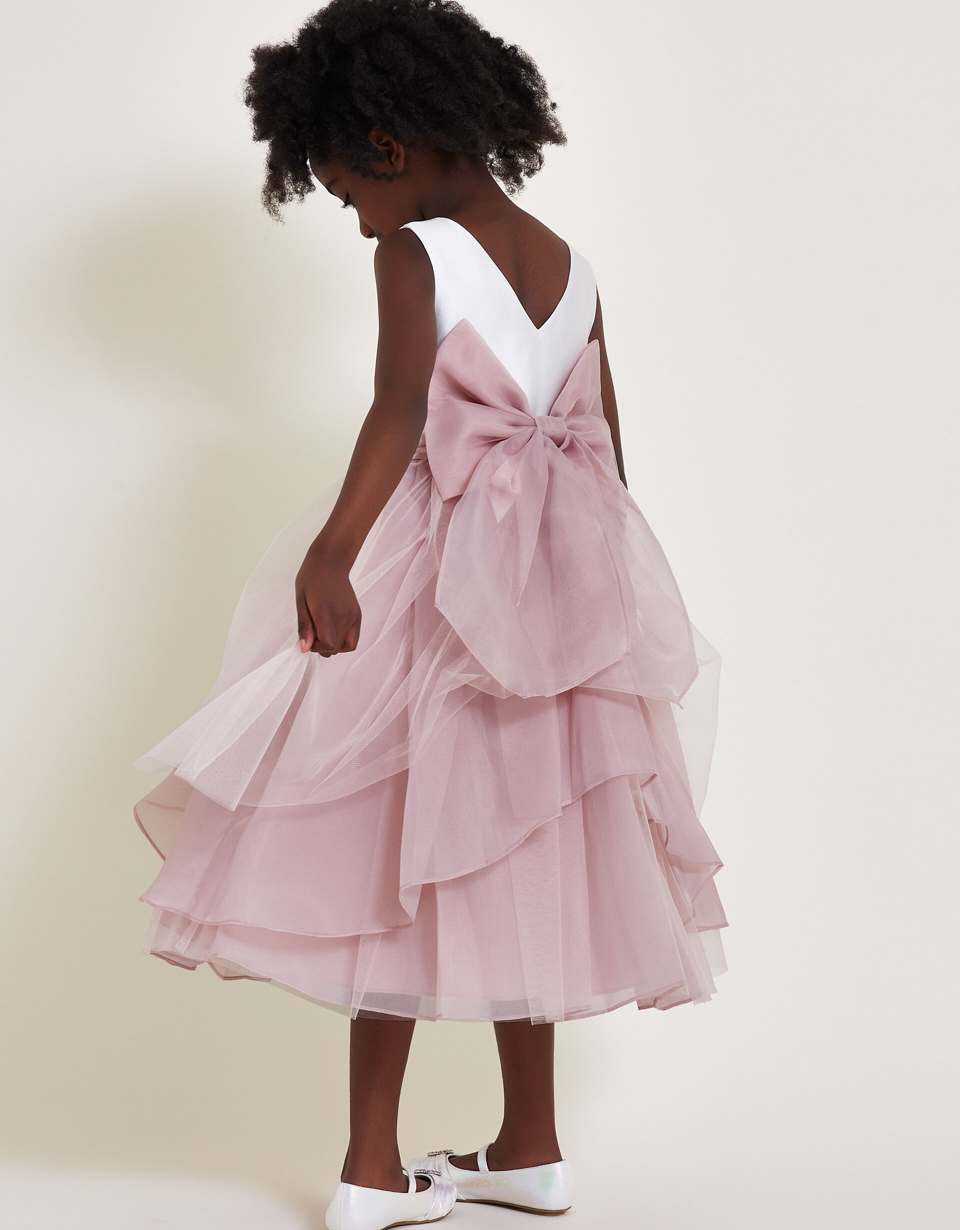 Olivia Organza Bridesmaid Dress Pink