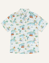 Campervan Short Sleeve Shirt, Ivory (IVORY), large