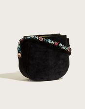 Embroidered Cross-Body Bag, , large