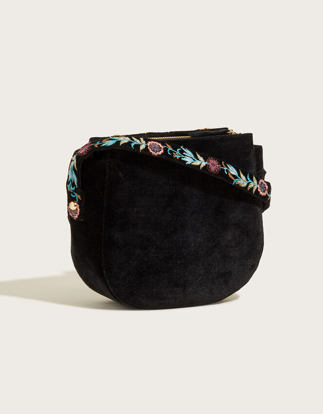 Embroidered Cross-Body Bag, , large