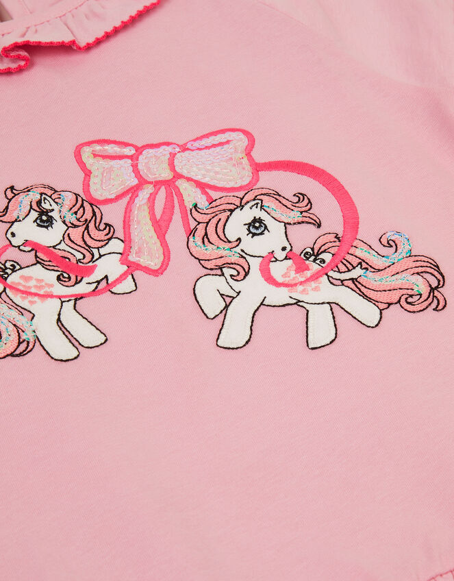 Monsoon x My Little Pony Sequin Bow Long Pyjamas Set, Pink (PINK), large