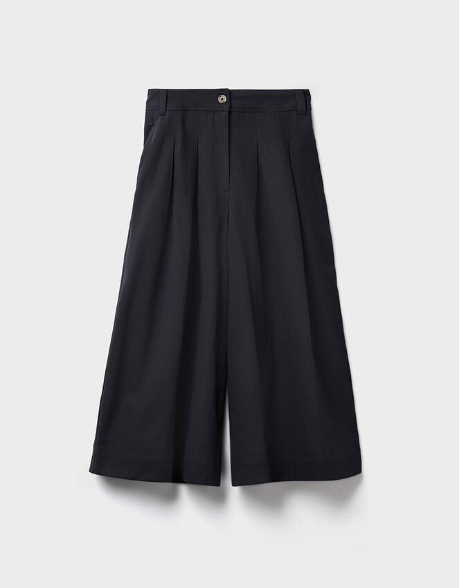 East Rosie Cotton Twill Trousers, Grey (CHARCOAL), large