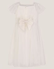 Baby Starla Lace Tulle Dress, Ivory (IVORY), large