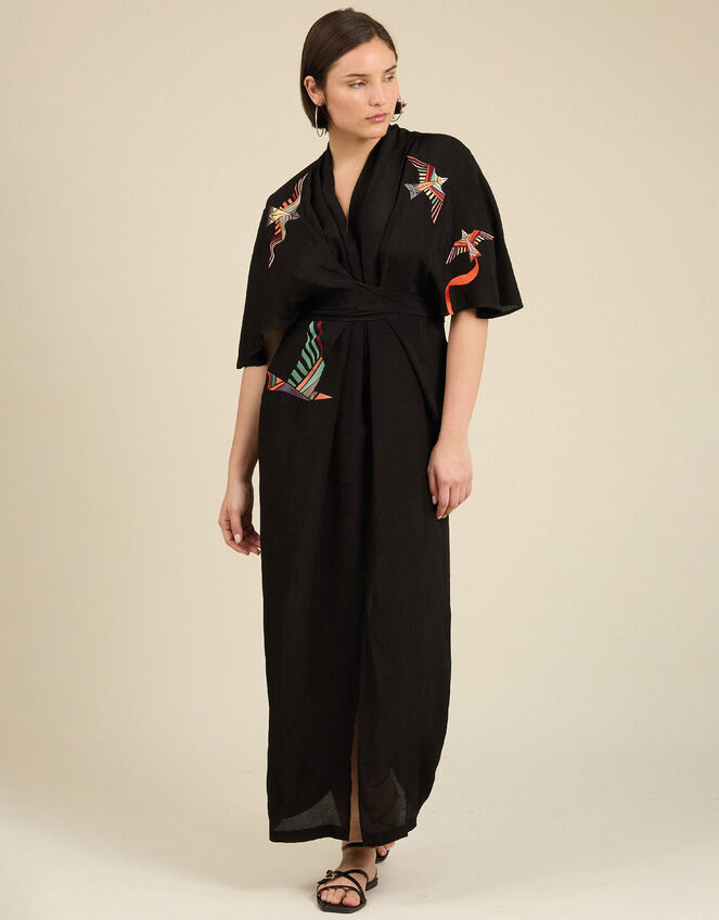Tallulah and Hope Regular-Length Tie Dress , Black (BLACK), large