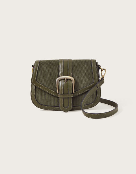 Cord Saddle Cross-Body Bag, , large