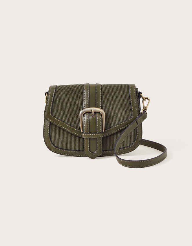 Cord Saddle Cross-Body Bag, , large