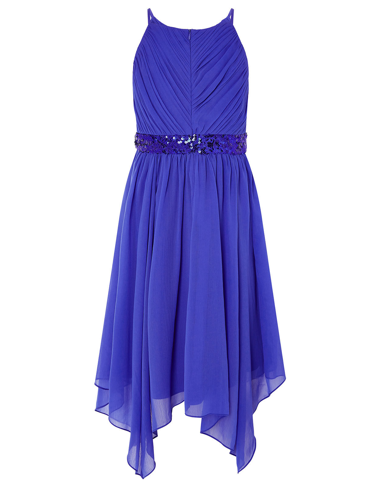 Monsoon girls blue sales dress