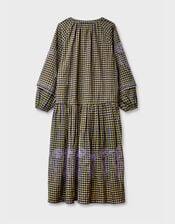 East Dilly Gingham Cotton Dress, Multi (MULTI), large