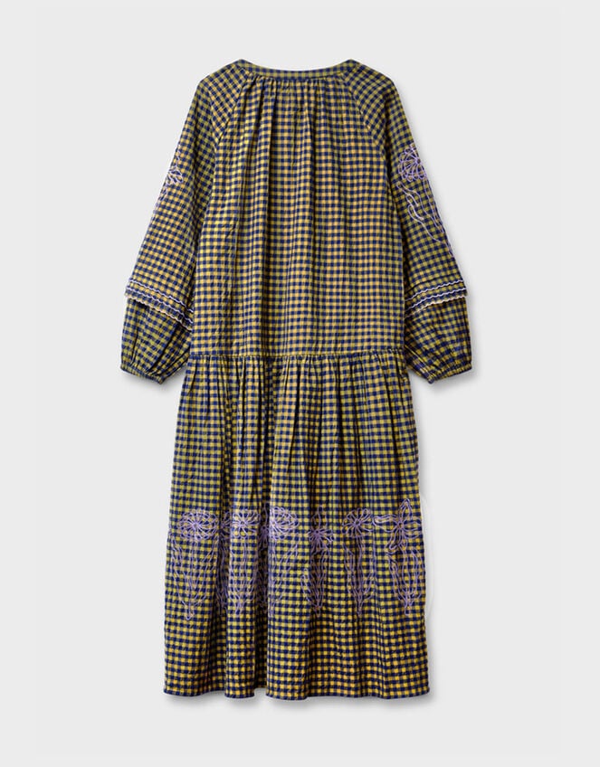 East Dilly Gingham Cotton Dress, Multi (MULTI), large