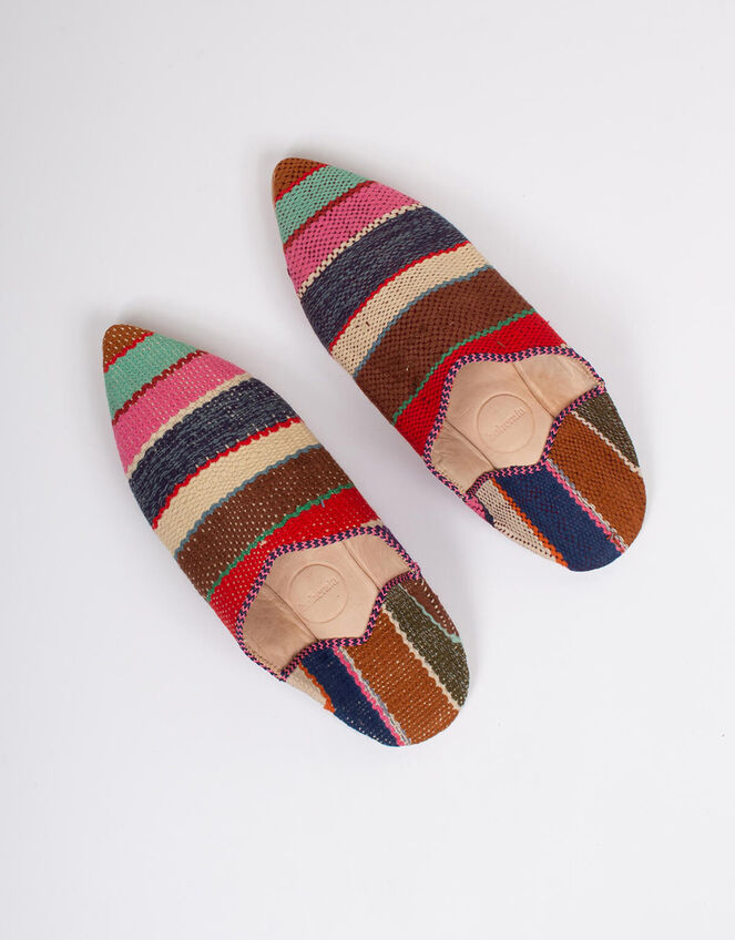 Bohemia Design Moroccan Boujad Babouche Slippers, Red (RED), large