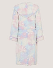 Glow In The Dark Snowflake Dressing Gown, Pink (PINK), large