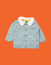 Little Green Radicals Sherpa Collared Adventure Jacket, Blue (PALE BLUE), large
