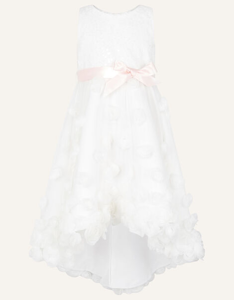 Xanthe 3D Flower Dress Ivory, Ivory (IVORY), large