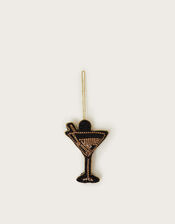 Embellished Martini Christmas Tree Decoration, , large