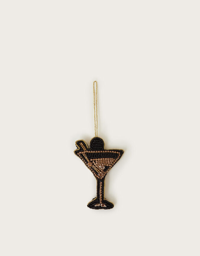 Embellished Martini Christmas Tree Decoration, , large