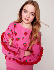 Sally Strawberry Sweatshirt, Pink (PINK), large