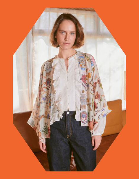 One Hundred Stars Cornucopia Kimono Jacket, , large