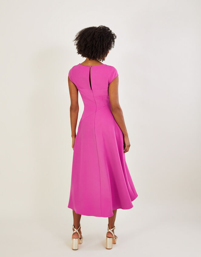 Sarah Structured Midi Dress Pink Evening Dresses Monsoon Global.