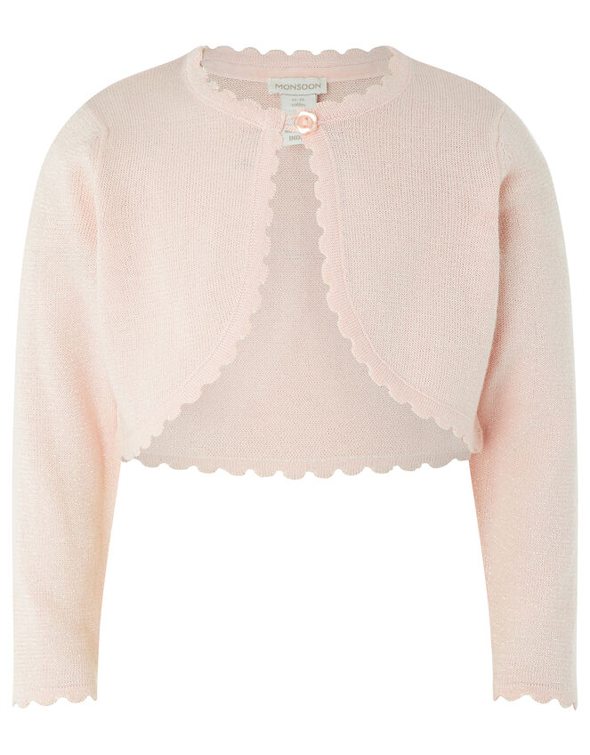 Baby Niamh Sparkle Knit Cardigan, Pink (PINK), large