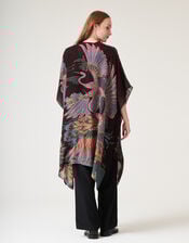 One Hundred Stars Crane Print Throwover Jacket, , large