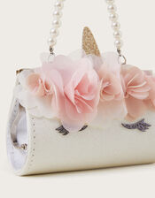 Mini Unicorn Pearl Strap Bag, , large