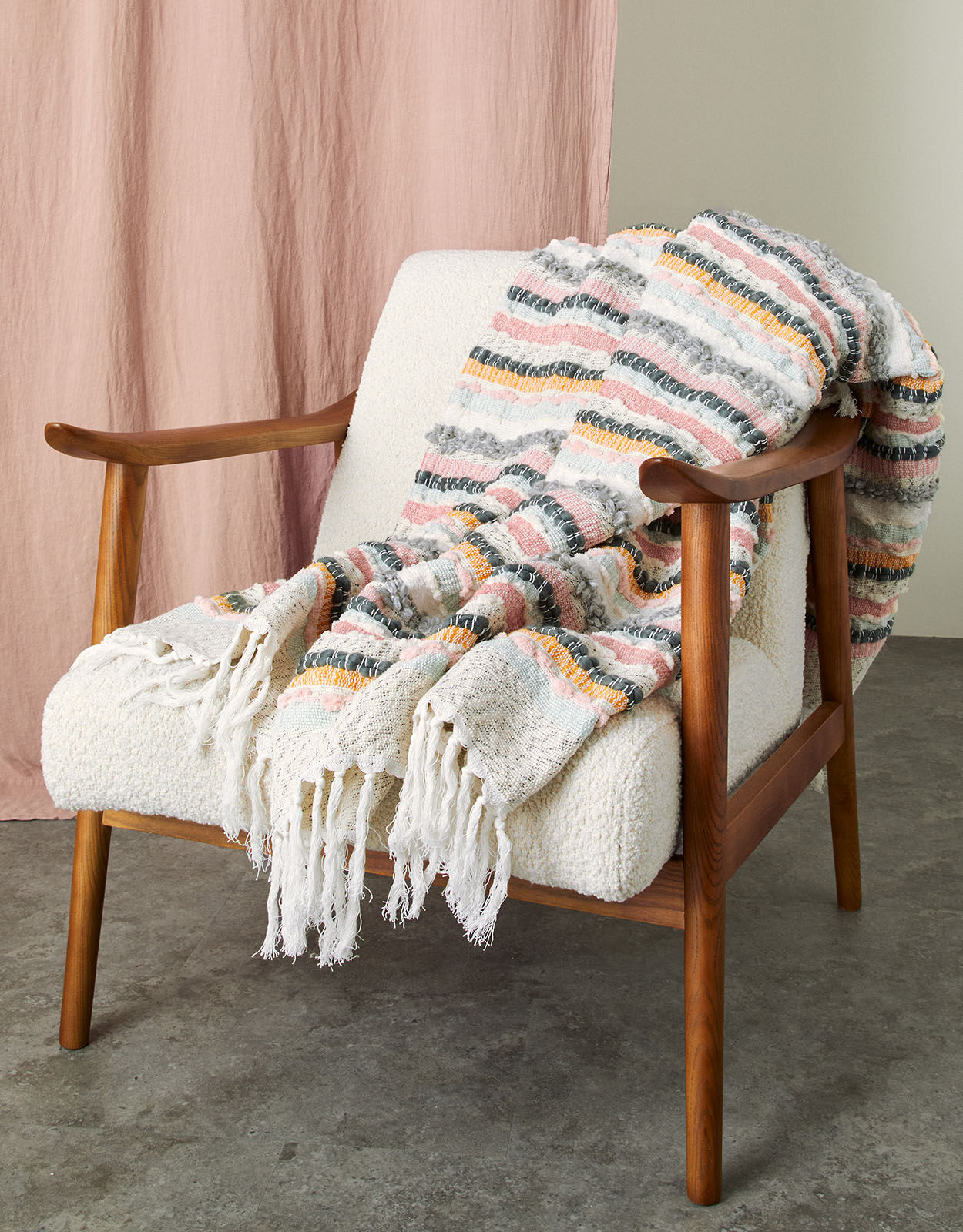 Large hotsell tassel throw