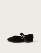 Effie Velvet Ballet Flats, Black (BLACK), large