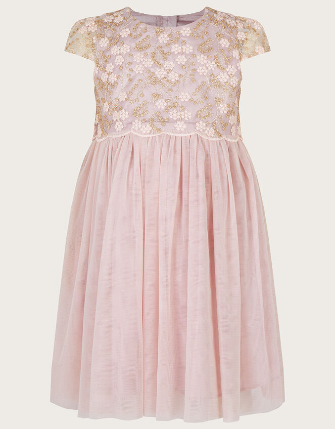 Baby Orianna Lace Tulle Dress, Pink (PINK), large