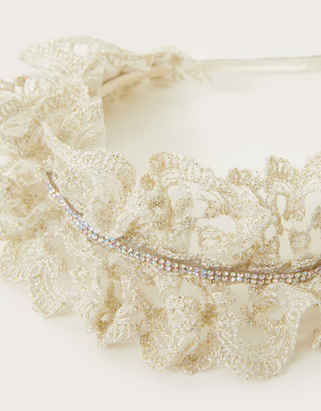 Ruffle Lace Headband, , large