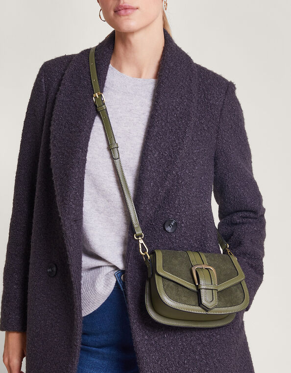 Cord Saddle Cross-Body Bag, , large