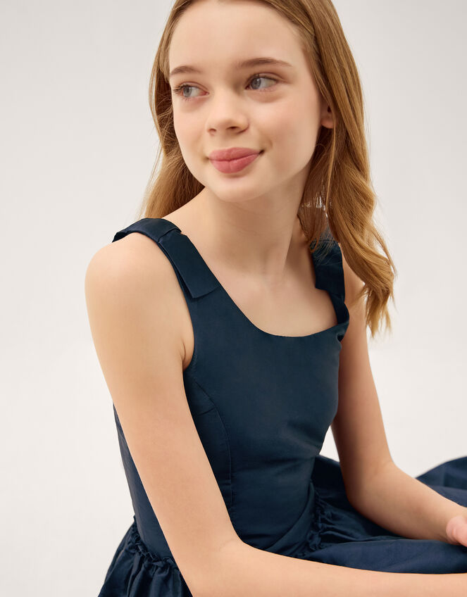 Ohio Taffeta Prom Dress, Blue (NAVY), large