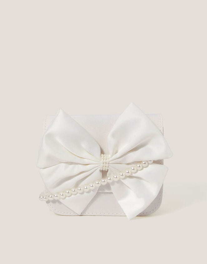 Bow Bridesmaid Mini Bag, Ivory (IVORY), large