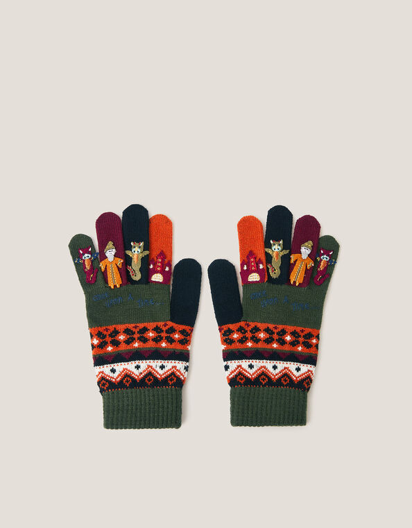 Dragon Novelty Gloves, Multi (MULTI), large