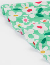 Frugi Spring Printed Skater Dress, Green (GREEN), large