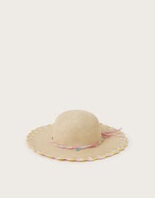 Pastel Sequin Floppy Sun Hat, Multi (MULTI), large
