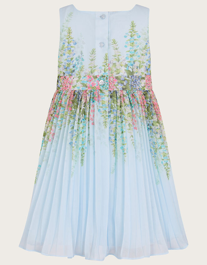 Baby Hyacinth Pleated Dress, Blue (BLUE), large