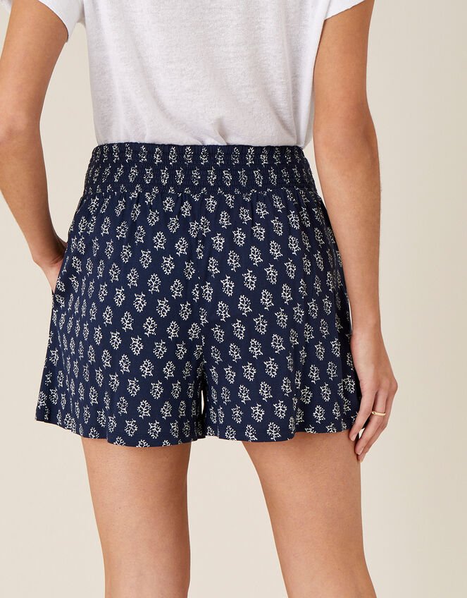 Printed Shorts , Blue (NAVY), large